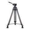 QXCIVR VT80C Carbon Fiber Video Tripod Hydraulic Video Head Tripod for DSLR Camera Camcorder Slider 1.86m 12kg Load(VT80C add F80) view 1