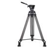 QXCIVR VT80C Carbon Fiber Video Tripod Hydraulic Video Head Tripod for DSLR Camera Camcorder Slider 1.86m 12kg Load(VT80C add F80) view 2