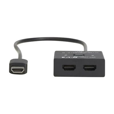 Tripp Lite Eaton Series B119-002-BDS 2-Port 4K HDMI Switch 3840x2160@60Hz HDR 12-Bit Deep Color HDCP Pass-Through Push-Button Desktop Selector Cloud Care Pre-Configured Bundle Eligible (1 Pack)
