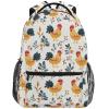 ZZKKO Country Rooster Farmhouse School Backpacks Book Bag for Boys Girls Travel Hiking Camping Daypack Work Laptop Backpack view 1