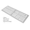 132 Key PBT Keyboard Keycaps, OEM Height, Secondary Injection, DIY Combination, Matte Finish, for Mechanical Keyboards (White Blue Letters) view 2