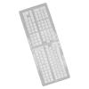 132 Key PBT Keyboard Keycaps, OEM Height, Secondary Injection, DIY Combination, Matte Finish, for Mechanical Keyboards (White Blue Letters) view 4