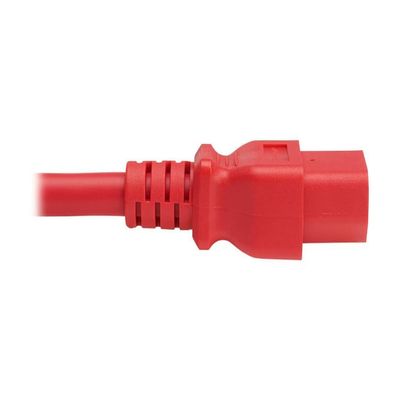 Eaton Tripp Lite Series P035-004-ARD Heavy-Duty C20 to C21 Power Cord, 20A 250V 12AWG, 4 ft Red, UL Listed 105C Jacket, Cloud Care Pre-Configured Bundle Eligible (1 Pack)