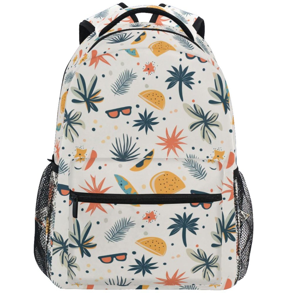 ZZKKO Summer Fun Pattern School Backpacks Book Bag for Boys Girls Travel Hiking Camping Daypack Work Laptop Backpack