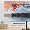 60" 84" 100" Manual Pull Down Movies Screens with Tripod Stand, 16:9 4K Ultra HD for for Indoor Outdoor Home Theater Projector Screen(100" (16:9)) view 3