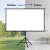 60" 84" 100" Manual Pull Down Movies Screens with Tripod Stand, 16:9 4K Ultra HD for for Indoor Outdoor Home Theater Projector Screen(100" (16:9)) view 4