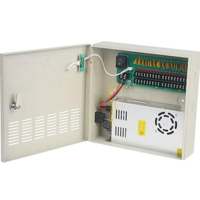 CP1218-30A-UL 12V DC 18-Channel Power Supply Box  30 Amp Output, PTC Resettable Fuse Protection, UL Listed, Regulated and Filtered Power Distribution for Security Systems