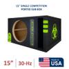15" Subwoofer Enclosure Competition Vented Sub Box Speaker Box Car Audio Custom Design view 2