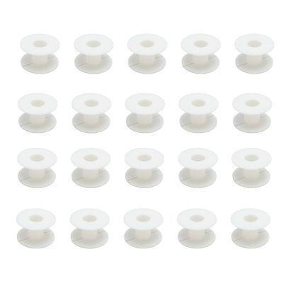Gonetre Round Bobbin Wire Coil Frame Inductor Winding Frame Speaker Crossover ABS Durable Reusable Sturdy 50mm Outer Diameter 20 Pcs Set for DIY Speaker Projects