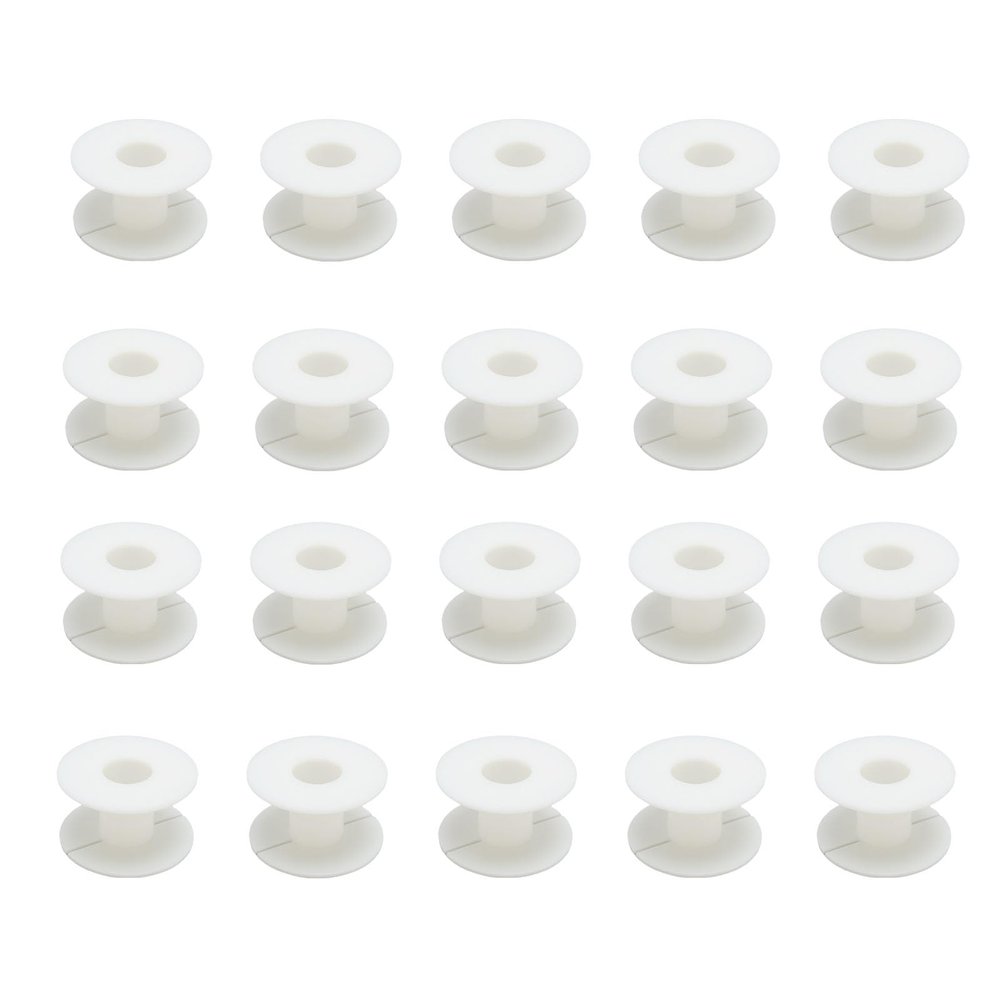 Gonetre Round Bobbin Wire Coil Frame Inductor Winding Frame Speaker Crossover ABS Durable Reusable Sturdy 50mm Outer Diameter 20 Pcs Set for DIY Speaker Projects