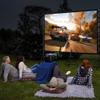 180" 16:9 Mobile Foldable Projection Screen with Tripod Stand, 3D 4K HD Movie Screen, Adjustable Height for Home Theater Outdoor Indoor view 2