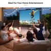 180" 16:9 Mobile Foldable Projection Screen with Tripod Stand, 3D 4K HD Movie Screen, Adjustable Height for Home Theater Outdoor Indoor view 3