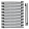 Heyous 20PCS 8.3 Inch Black Nylon Plastic Cable Tie Push Mount Cord Zipper Tape for Fixing Lighting Wire and Machinery Equipment Oil Hose view 1