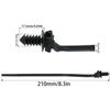 Heyous 20PCS 8.3 Inch Black Nylon Plastic Cable Tie Push Mount Cord Zipper Tape for Fixing Lighting Wire and Machinery Equipment Oil Hose view 2