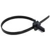 Heyous 20PCS 8.3 Inch Black Nylon Plastic Cable Tie Push Mount Cord Zipper Tape for Fixing Lighting Wire and Machinery Equipment Oil Hose view 3