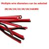 2 Pin Black-Red Silicone Double Parallel Wire Red and Black Double Parallel Cable 200 Degree High Temperature Resistant Parallel Wire 28 26 AWG(5m,20 AWG) view 2