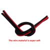 2 Pin Black-Red Silicone Double Parallel Wire Red and Black Double Parallel Cable 200 Degree High Temperature Resistant Parallel Wire 28 26 AWG(5m,20 AWG) view 3