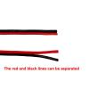 2 Pin Black-Red Silicone Double Parallel Wire Red and Black Double Parallel Cable 200 Degree High Temperature Resistant Parallel Wire 28 26 AWG(5m,20 AWG) view 4