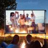 Outdoor Projector Screen, 16:9 HD Portable Foldable Anti-Crease Canvas Movie Screen for Camping, Home Theater, Cinema Night(100inch(220x125cm)) view 2