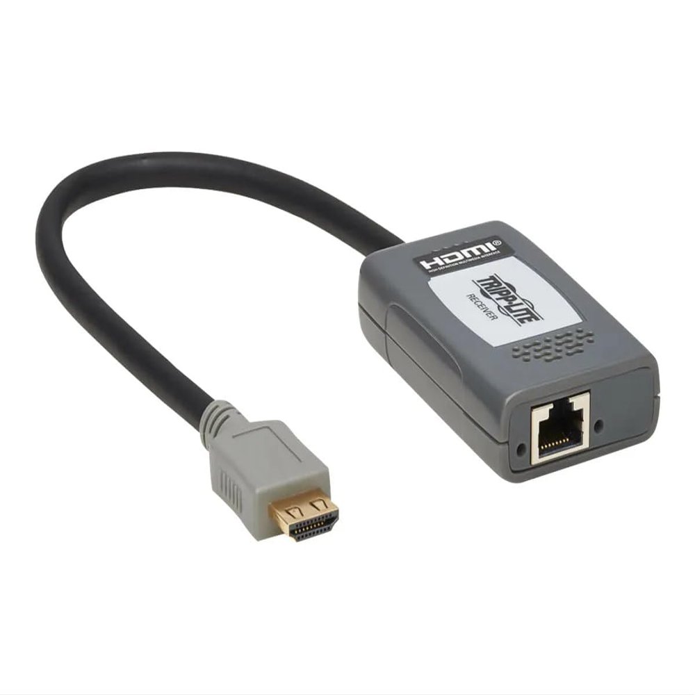 Tripp Lite Eaton Series B127A-1P0-PH HDMI Over Cat6 Receiver, 4K 60Hz HDR 4:4:4, 1-Port Pigtail, PoC, HDCP 2.2, 230 ft (70 m), TAA, 7.1 Audio, Cloud Care Pre-Configured Bundle Eligible (1 Pack)