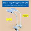 MVUYO Lighting Magnifying Glass Repair Desk Lamp Reading Magnifying Glass Direct Charging Magnifying Glass Lamp(63 * 15.2) view 4