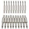 1/4" Male Mono Connector Plug TS Mono Male Solder Jack Connector for Speaker/Guitar Accessory, 20PCS view 1
