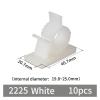 10PCS Self-Adhesive Cable Clip Adjustable Organizer Plastic Mounts Clamp Cord Management Holder Fixed For Car Desk Wire Binding(2225 White) view 2