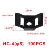 100Pcs Cable Tie Saddle Type Mount Base Wire Holder USB Charging Data Line Winder Universal HC-2 HC-4 White Black(HC4-5 Black) view 2