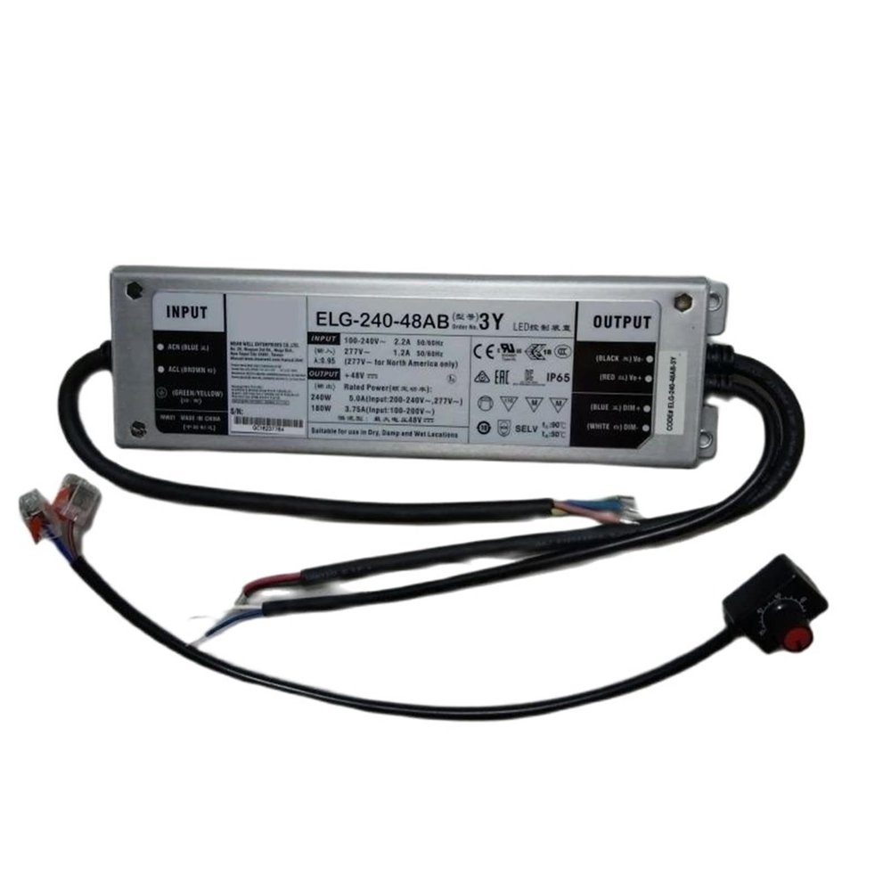 Led Drivers 240W ELG-240-48AB-3Y 48V LM301H EVO Grow Light Quantum Board Power Supply with Dimmer Waterproof Indoor