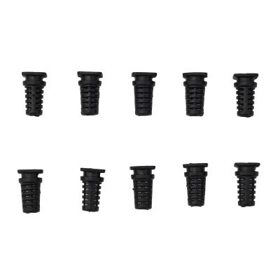 10pcs Cable Gland Connector Rubber Cable Sleeve Cord For Plugs Electric Tools Protection Wire Cover(Black,3.5mm)