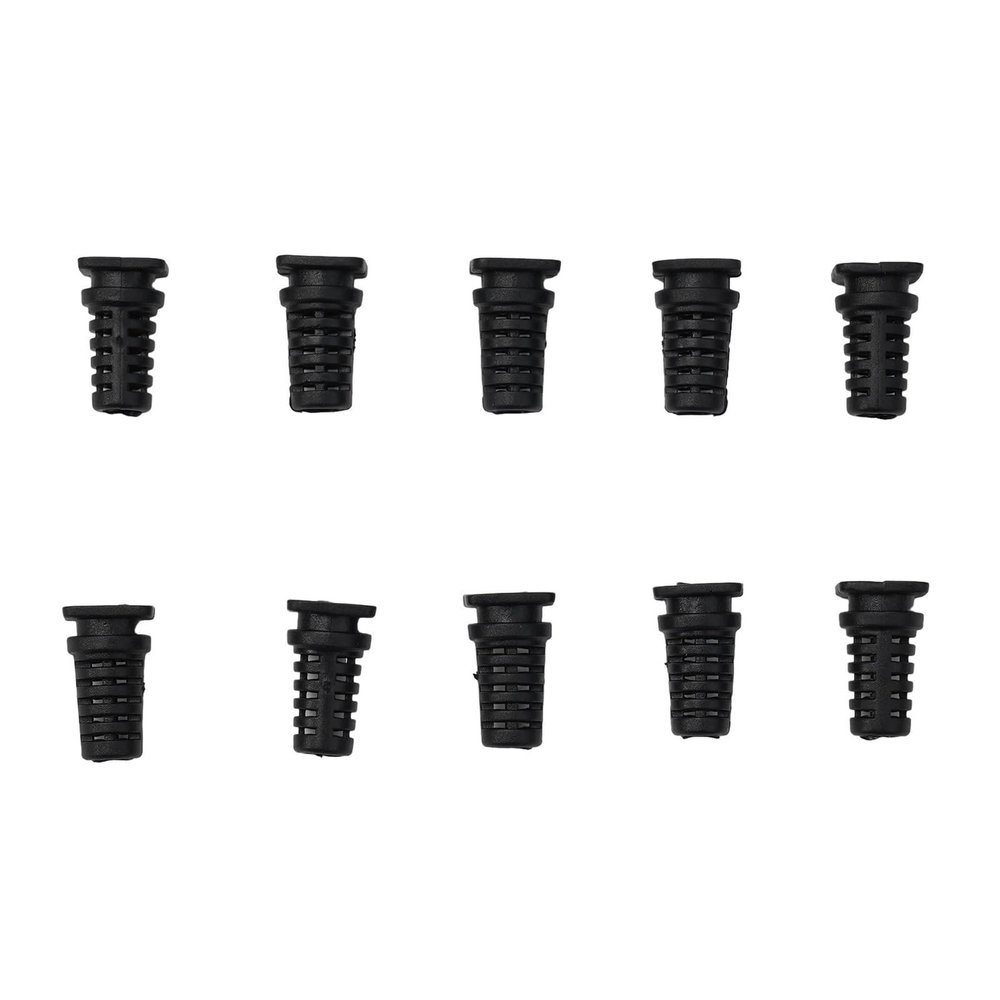 10pcs Cable Gland Connector Rubber Cable Sleeve Cord For Plugs Electric Tools Protection Wire Cover(Black,3.5mm)