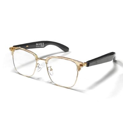 Yihou Smart Bluetooth Glasses for Men Women with Speakers Gold Headphone Audio Music Blue Tooth Glasses Bluetooth Eyeglasses