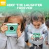 Instant Print Camera for Kids,2.4 Inch Screen Kids Instant Cameras, Christmas Birthday Gifts for Girls Age 3-12, Portable Toddler Toy for 3 4 5 6 7 8 9 10 Year Old Girls Boys Teal view 2