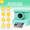 Instant Print Camera for Kids,2.4 Inch Screen Kids Instant Cameras, Christmas Birthday Gifts for Girls Age 3-12, Portable Toddler Toy for 3 4 5 6 7 8 9 10 Year Old Girls Boys Teal view 4