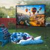 84" 100" 120" Portable Outdoor Projection Screen with Stand, 4K Ultra HD Foldable Wrinkle-Free Movie Screen for Camping Party(84" (16:9)) view 2