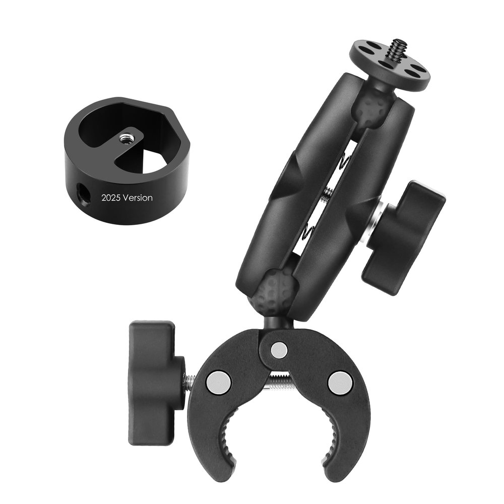 2025 Version Starlink Mini Clamp Mount Adjustable for Starlink Mini Pole Mount with Tripod Adapter 1/4-20 Threaded Born for 2024/2025 Version Pipe Adapter(SPX-04176000-501/SPX-04171000-515) for RV Car