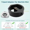 2025 Version Starlink Mini Clamp Mount Adjustable for Starlink Mini Pole Mount with Tripod Adapter 1/4-20 Threaded Born for 2024/2025 Version Pipe Adapter(SPX-04176000-501/SPX-04171000-515) for RV Car view 2
