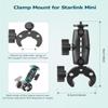 2025 Version Starlink Mini Clamp Mount Adjustable for Starlink Mini Pole Mount with Tripod Adapter 1/4-20 Threaded Born for 2024/2025 Version Pipe Adapter(SPX-04176000-501/SPX-04171000-515) for RV Car view 4