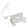 100Pcs Cable Tie Saddle Type Mount Base Wire Holder USB Charging Data Line Winder Universal HC-2 HC-4 White Black(HC2-6 White) view 4