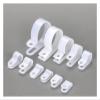 100PCS Cable Clips Nylon Clamp Plastic White Hose Fasteners Durable Mount Fix Hardware Electrical Fitting Wire Management(R x 10.4mm) view 3