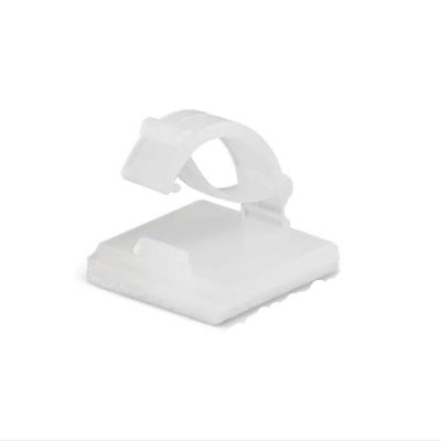 20PCS Cable Organizer Clamp Self Adhesive Wire Clip Tie Fixer Mounting Desk Line Holder Management Fastener for Car Storage(WCC-2 White)