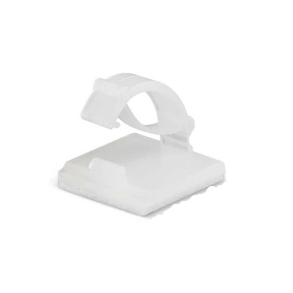 20PCS Cable Organizer Clamp Self Adhesive Wire Clip Tie Fixer Mounting Desk Line Holder Management Fastener for Car Storage(WCC-2 White)