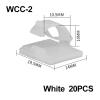 20PCS Cable Organizer Clamp Self Adhesive Wire Clip Tie Fixer Mounting Desk Line Holder Management Fastener for Car Storage(WCC-2 White) view 2