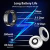 GenXenon Smart Ring for Women Men, Heart Rate/Blood Oxygen/Sleep Tracker/Step Counter, Fitness Ring with Magnetic Charging Case, 5ATM Waterproof for iOS & Android, No Subscription Fee (Black 12-1) view 4