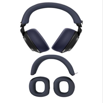 [2Sets] for Bowers & Wilkins Px7 S3 Case Cover,NOUKAJU Silicone Protective Cover,Headphones Accessories,Silicone Ear Pads & Headband,Case for B&W Px7 S3 Headphones(Blue)