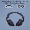 [2Sets] for Bowers & Wilkins Px7 S3 Case Cover,NOUKAJU Silicone Protective Cover,Headphones Accessories,Silicone Ear Pads & Headband,Case for B&W Px7 S3 Headphones(Blue) view 2