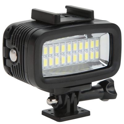 Tbest Underwater LED Light IPX8 40m Deep Dive 700LM High Brightness Flicker Lighting for OSMO Action OneX2 ABS Metal 247g (Black)