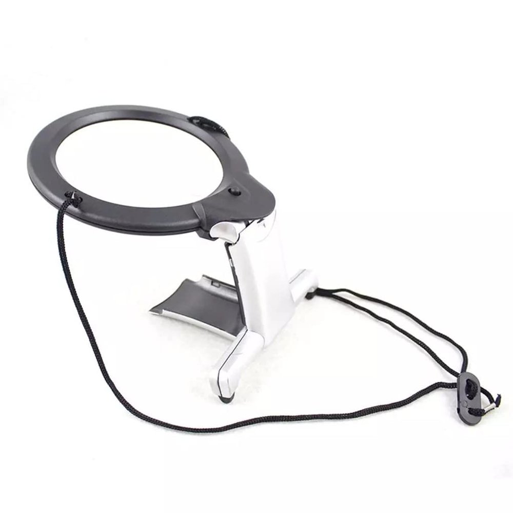 MVUYO Hands Free Lighting Magnifier Neck Hanging Desk Tool Suitable for Repair Elderly Embroidery Tool
