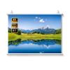 60 72 84 inch Wall-Mounted Projection Screen, 4:3 16:9 Manual Pull Down 4K HD Screen, Ideal for Camping Party, Home Theater, Office(84" (4:3)) view 1