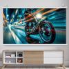 60 72 84 inch Wall-Mounted Projection Screen, 4:3 16:9 Manual Pull Down 4K HD Screen, Ideal for Camping Party, Home Theater, Office(84" (4:3)) view 2